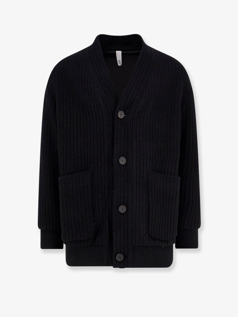 Wool Coat Cimino Black Virgin - Polyamide Knitwear