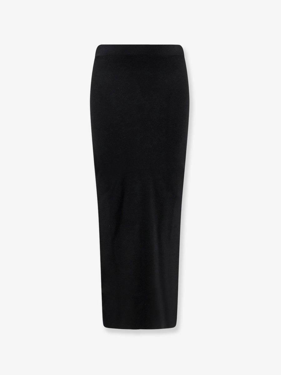 Long Skirt, Viscose Blend Black
