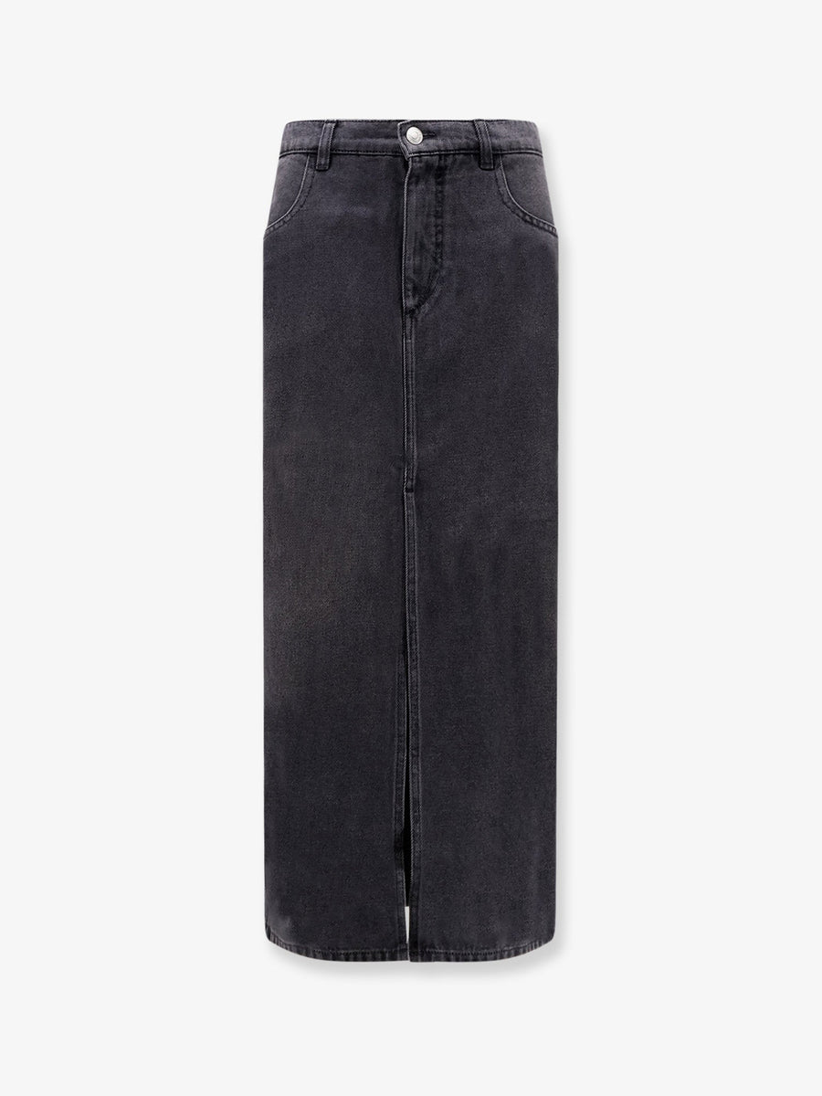 Denim Skirt Faharia Black Lyocell