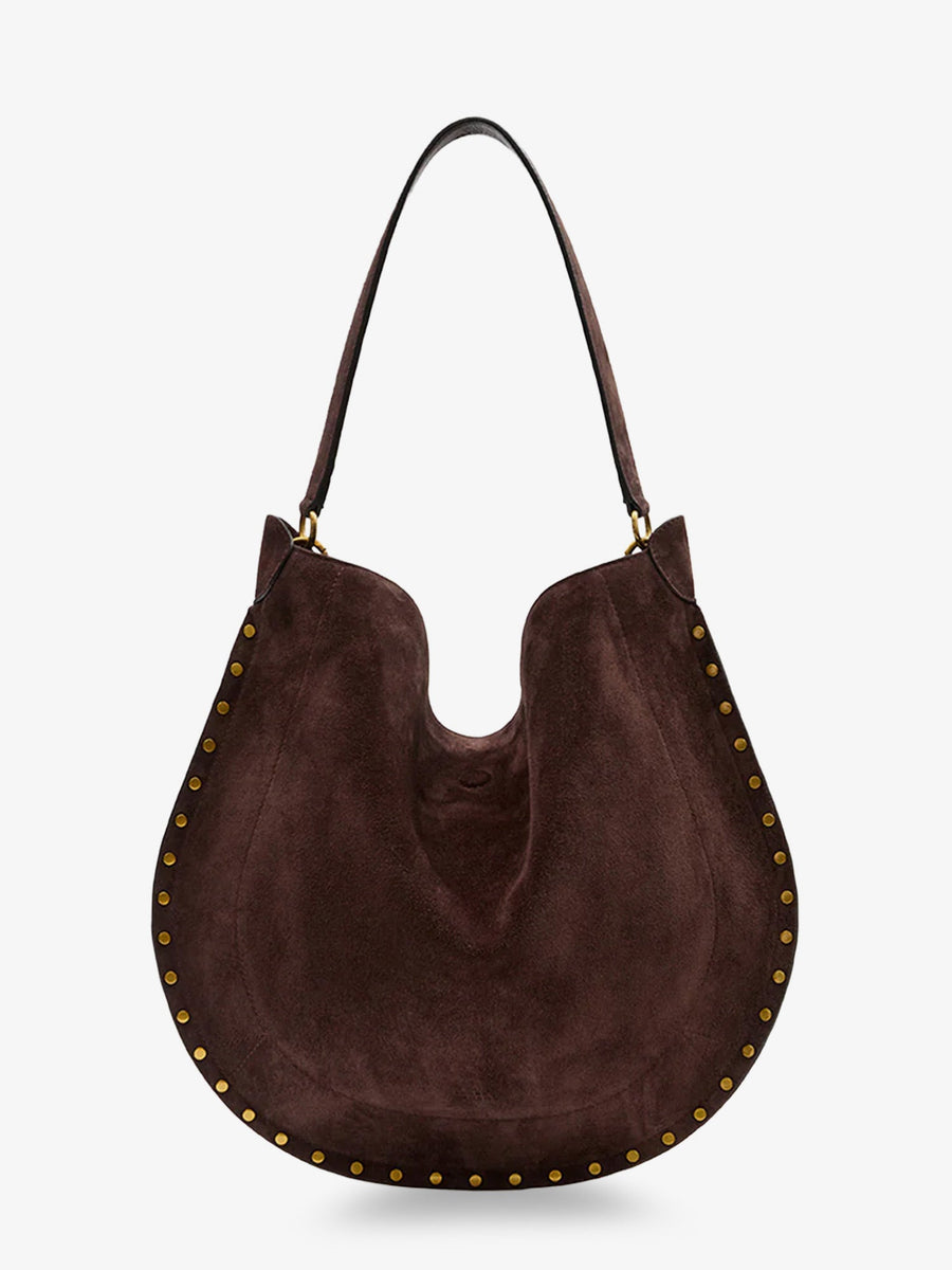 Hobo Shoulder Bag Oskan Suede Brown
