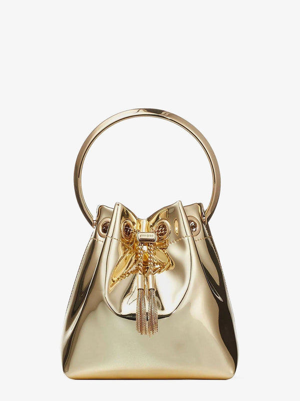 Bucket Bag Bon Metallic Leather Gold