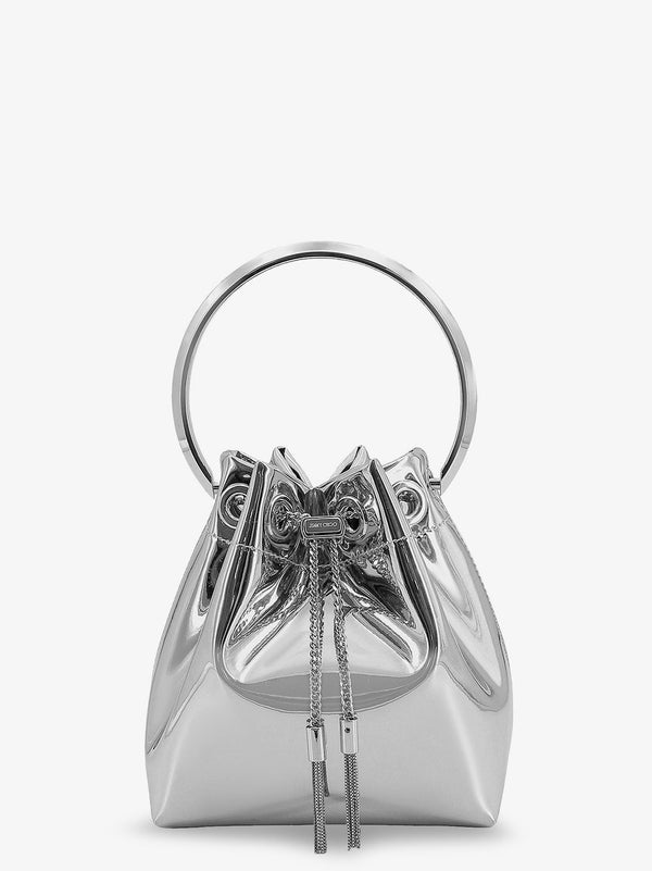 Bucket Bag Bonbon Mirrored Silver Polyester