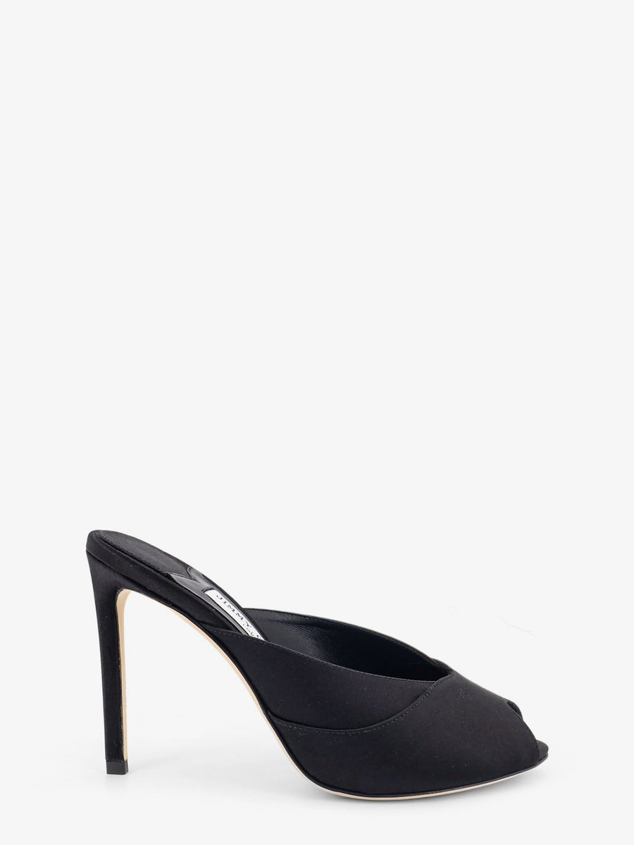 Mule Brigitte 100 Satin Black Sandal