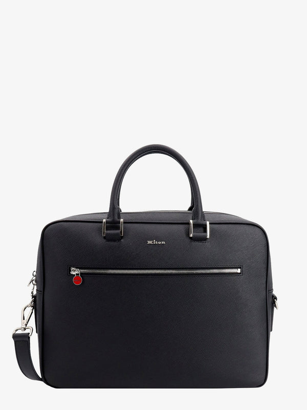 Leather Work Bag Black Laptop & Briefcases