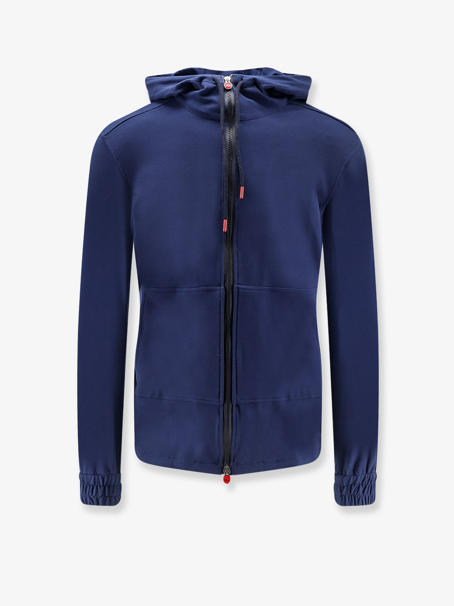 Stretch Cotton Sweatshirt Blue Elastane Sweatshirts