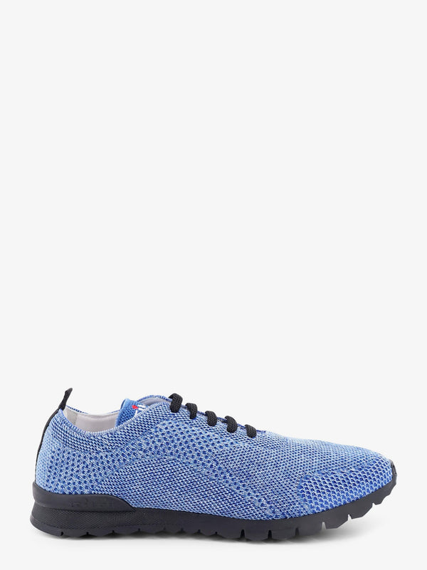 Knitted Fabric Sneakers Blue Cotton/rubber Trainers