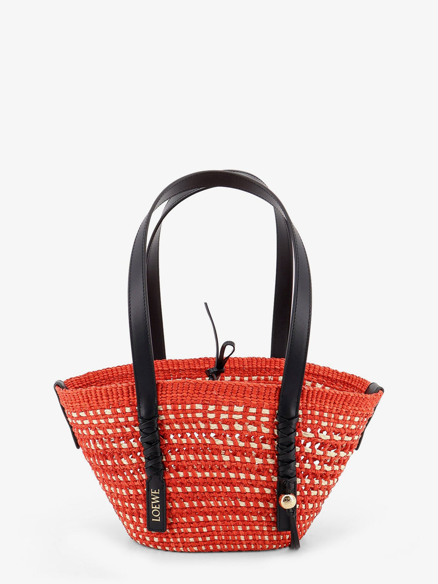 Shoulder Bag Paulas Ibiza Red Iraca Palm Leaf/leather