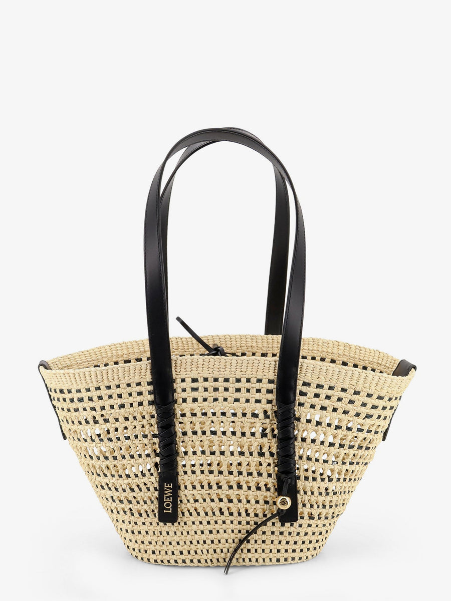 Shoulder Bag Paulas Ibiza Beige Raffia-Leather Raffia/leather