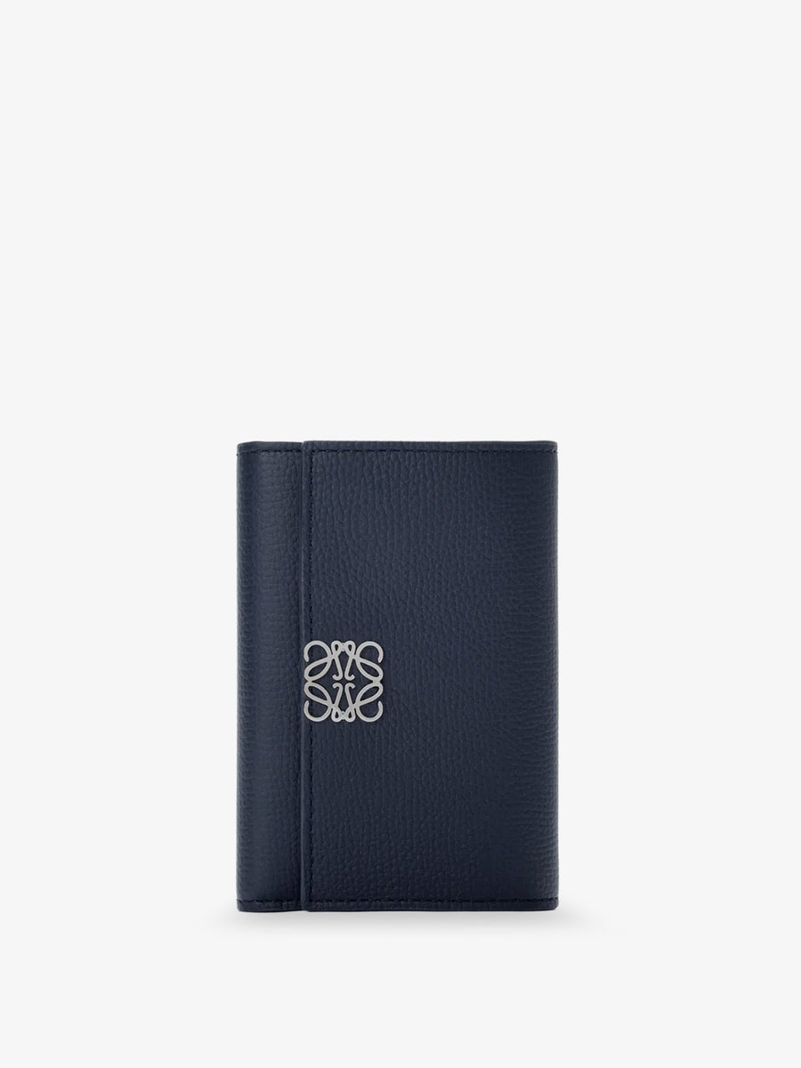 Leather Wallet Anagram Blue & Purses