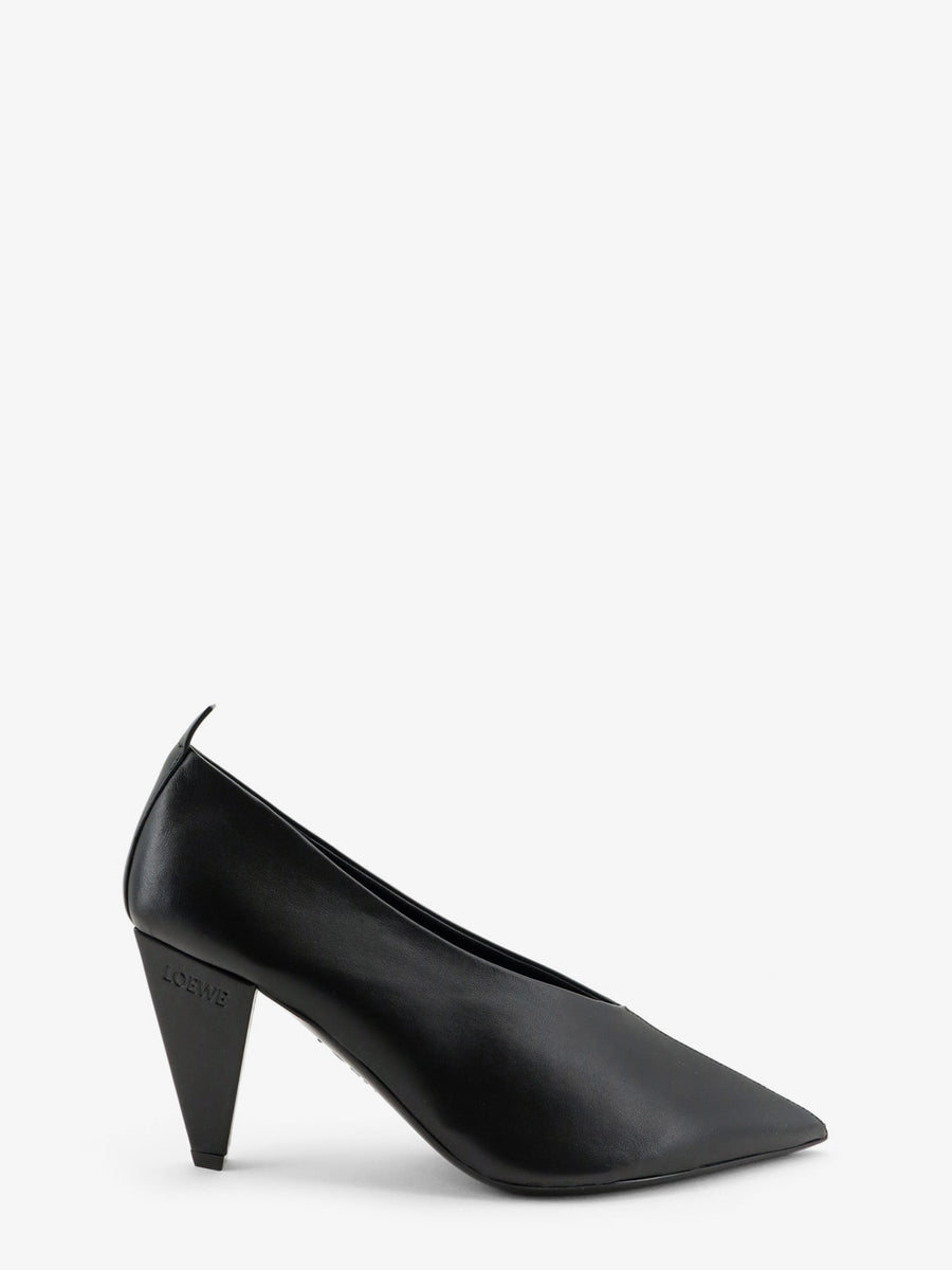 Leather Pumps Origami Cubic Black