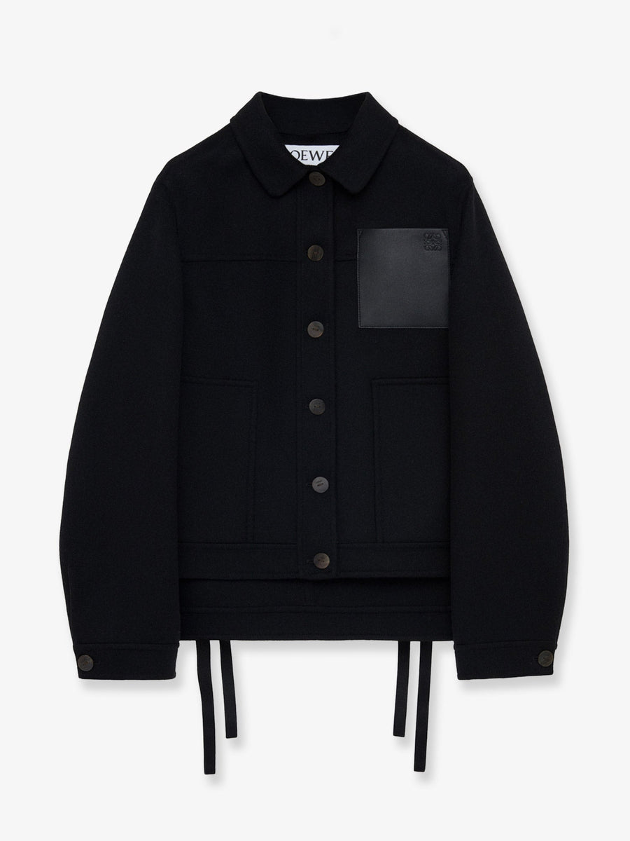 Workwear Jacket Wool And Cashmere Black