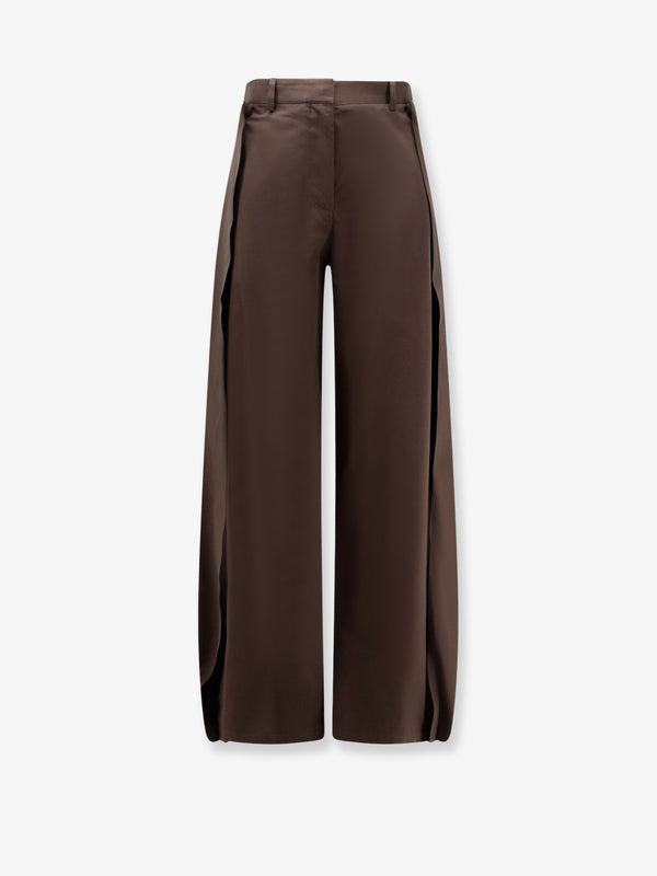 Trousers Cotton-Silk Brown Cotton/silk