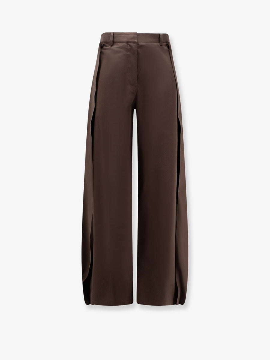 Trousers Cotton-Silk Brown Cotton/silk