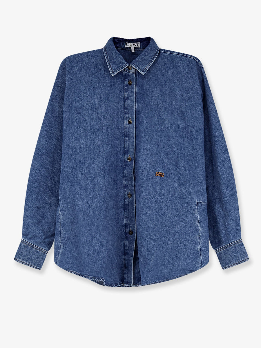 Denim Shirt Blue Cotton
