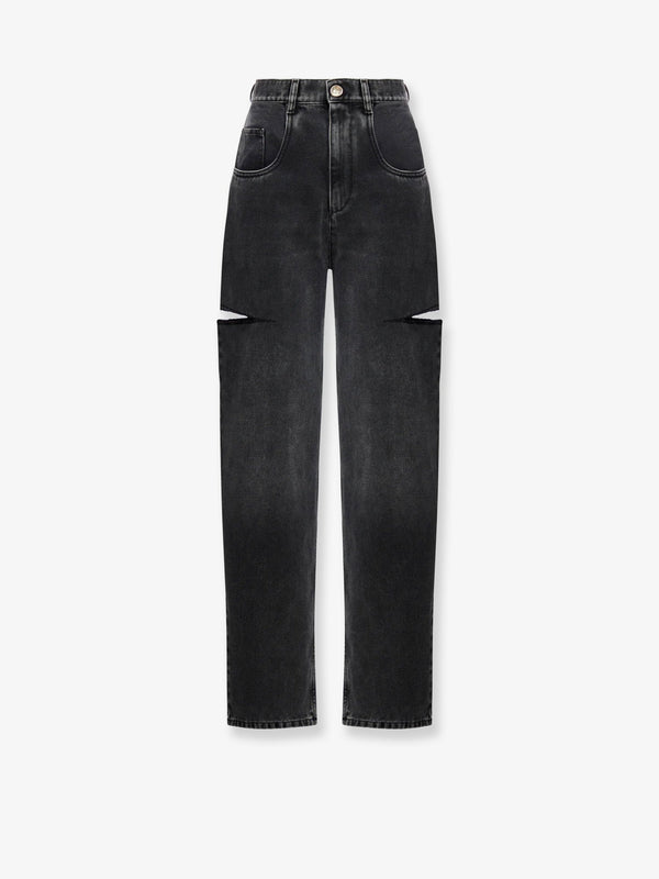 Jeans Black Denim Cotton