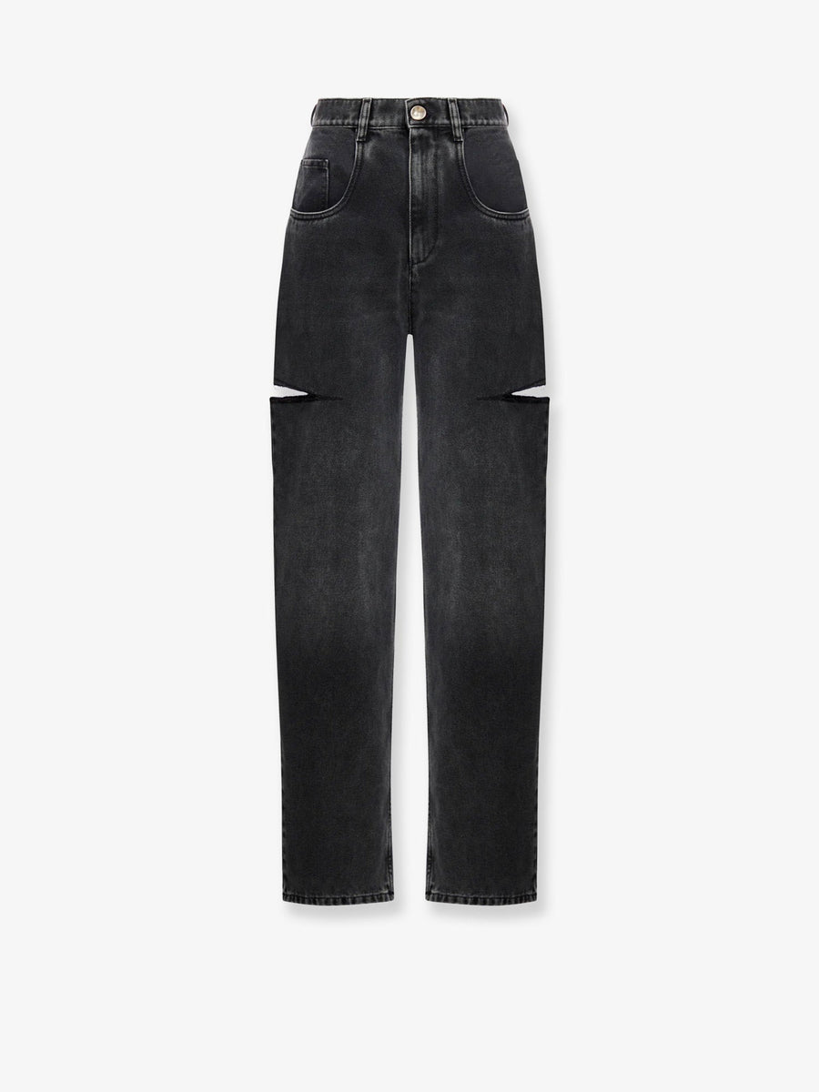 Jeans Black Denim Cotton
