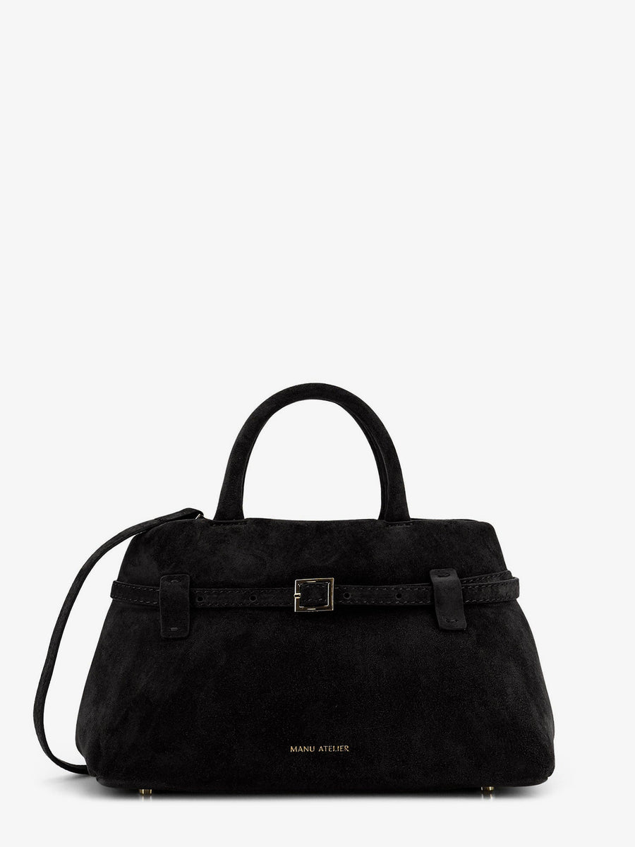 Crossbody Bag Le Cambon 25 Suede Black Handbags