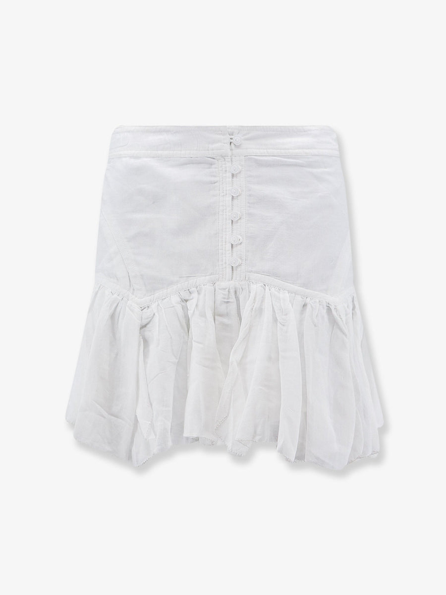 Skirt Daneen White Cotton Blend