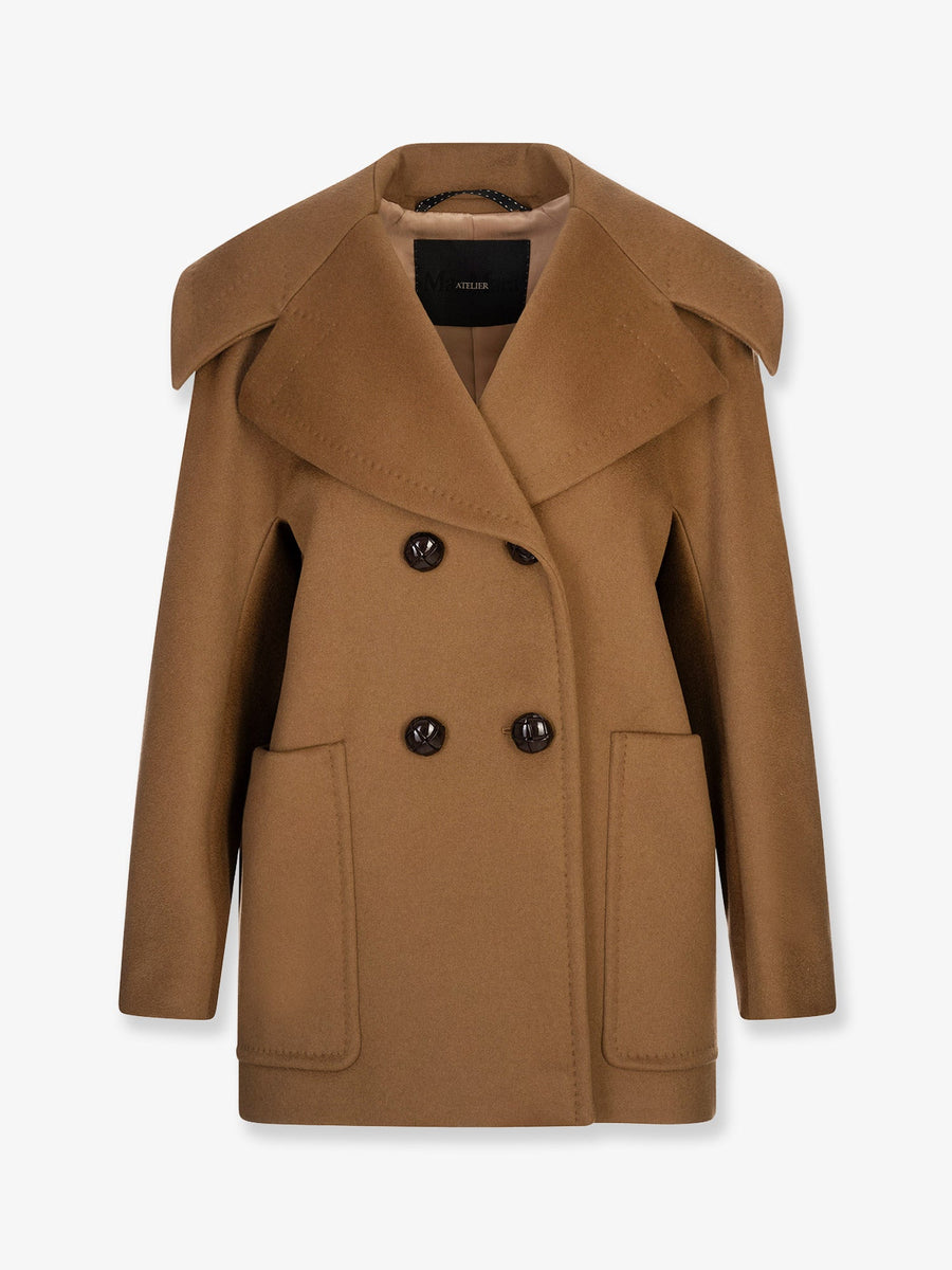 Coat Mario Double-Breasted Cashmere Brown