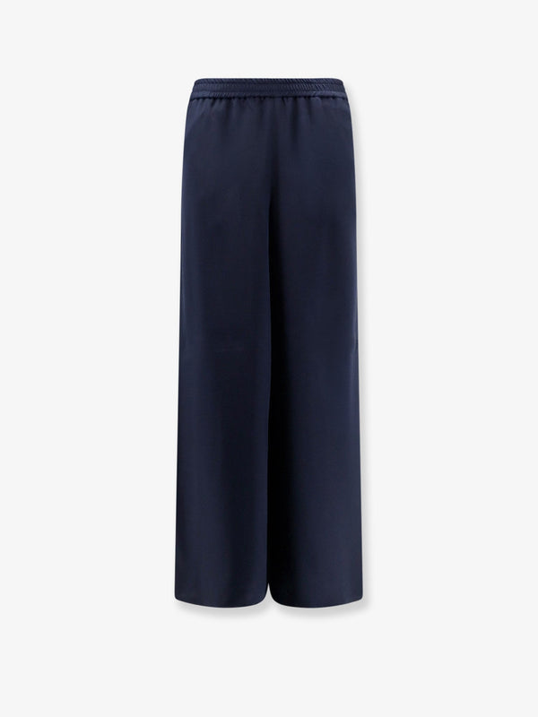 Trousers Mxmvolonta Blue Silk