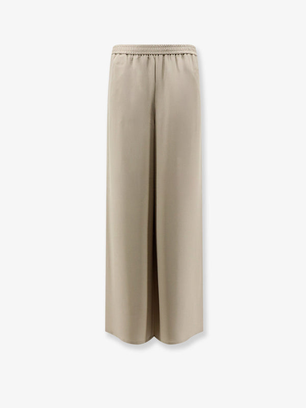 Trousers Mxmvolonta Silk Beige