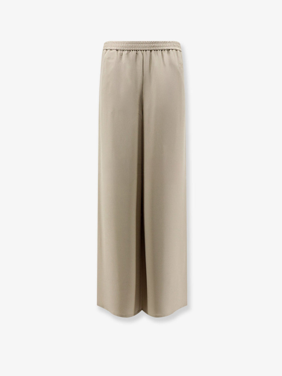Trousers Mxmvolonta Silk Beige