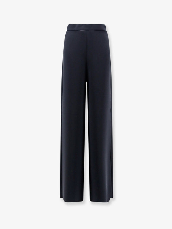Wide-Leg Trousers Black Triacetate