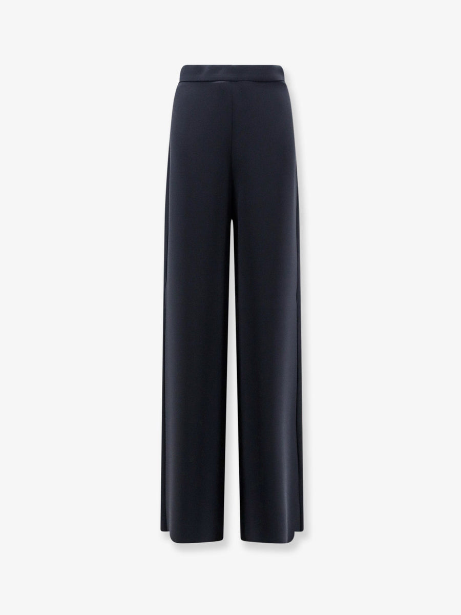 Wide-Leg Trousers Black Triacetate