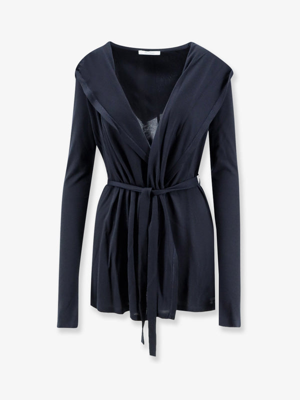 Cardigan Mxmfalda Blue Lyocell-Silk
