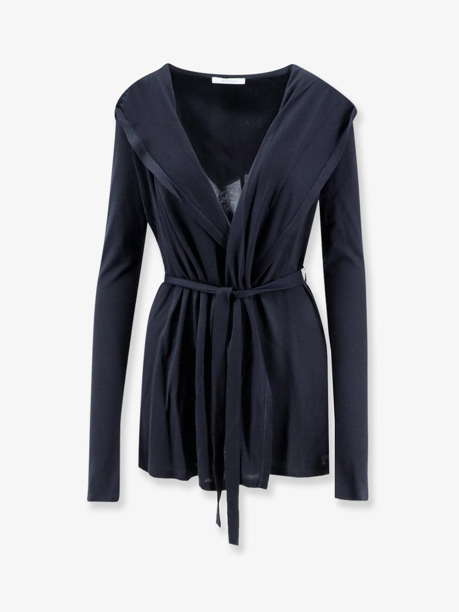 Cardigan Mxmfalda Blue Lyocell-Silk