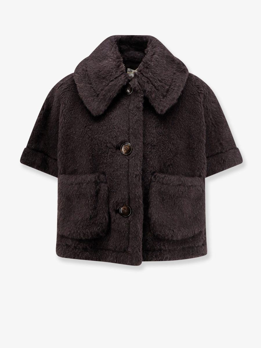 Coat Newterzo1 Alpaca And Wool Blend Brown