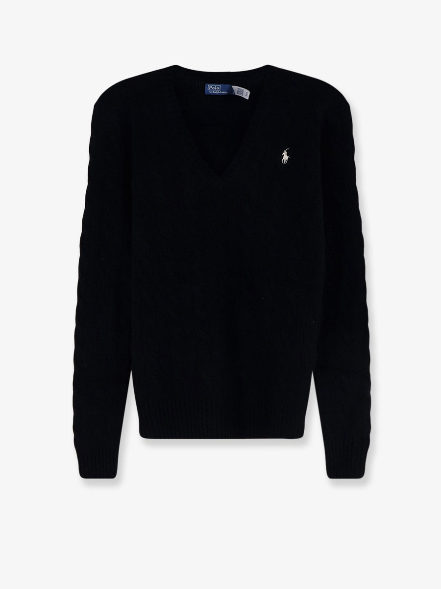Sweater V-Neck Wool-Cashmere Black