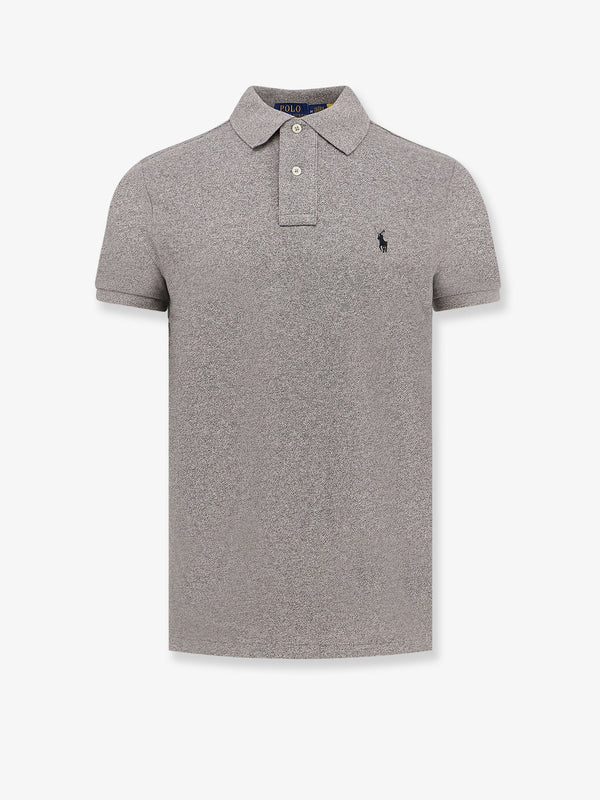 Polo Shirt Grey Cotton