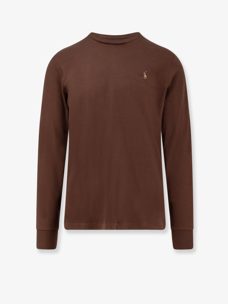 T-Shirt Long-Sleeve Cotton Brown T-shirts