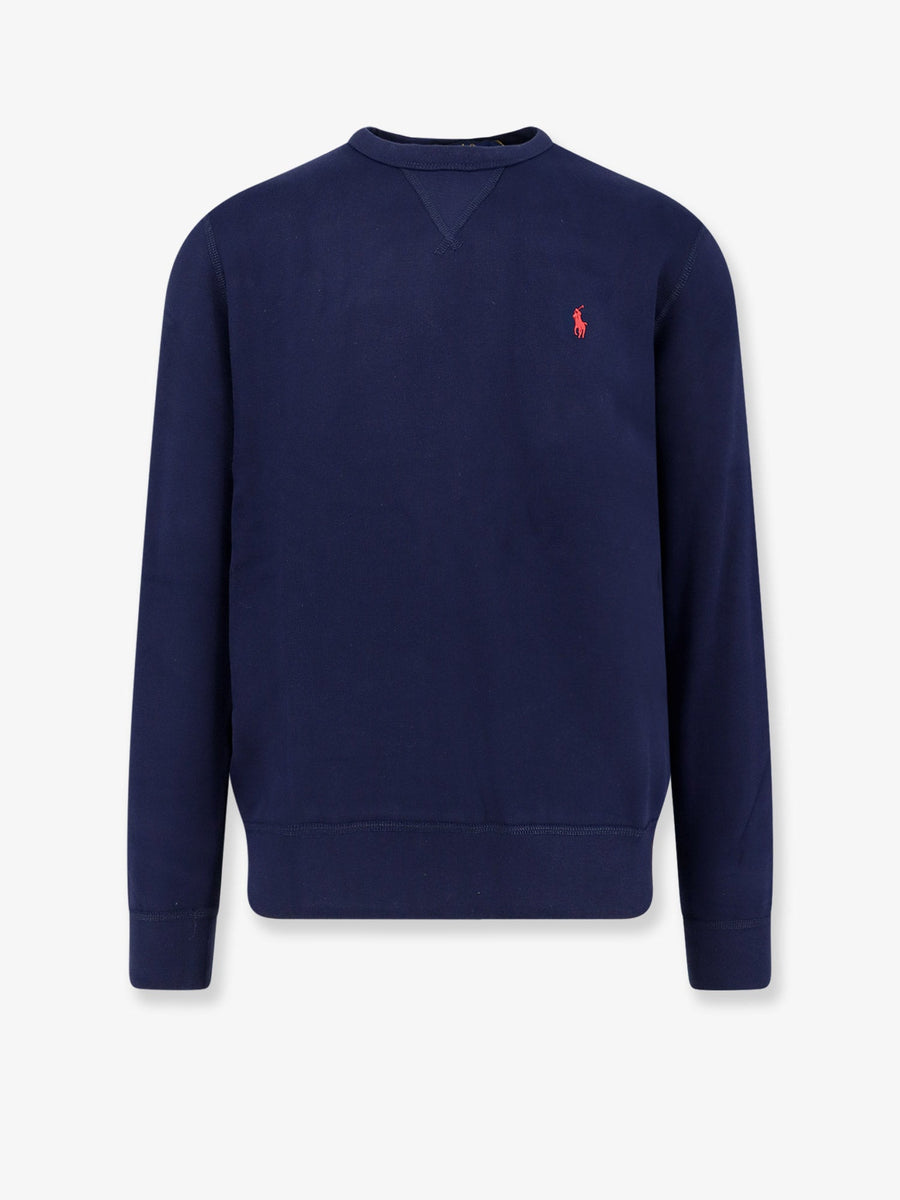 Sweater Cotton Blend Blue Sweatshirts