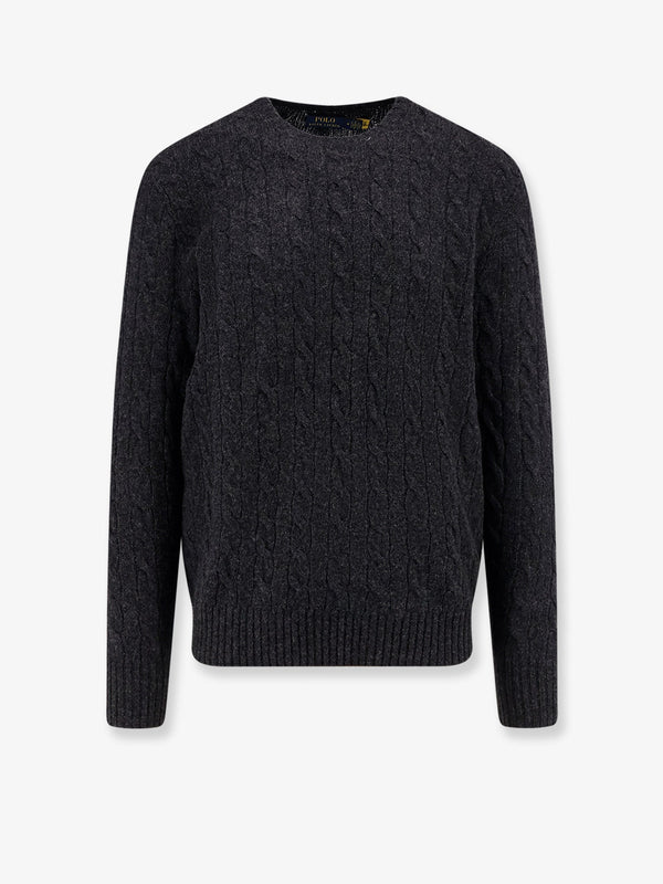 Cable-Knit Wool-Cashmere Sweater Grey
