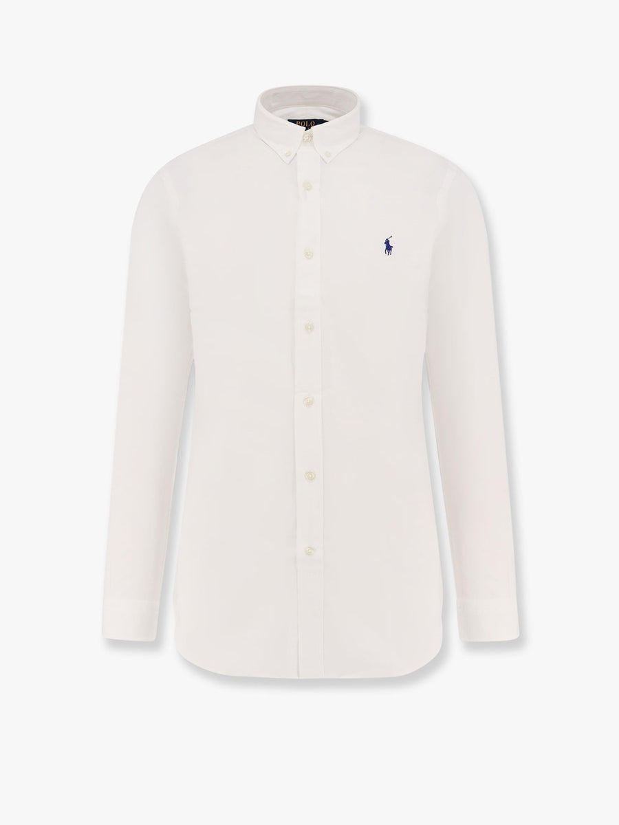 Trousers Slim-Fit Stretch Cotton White Shirt