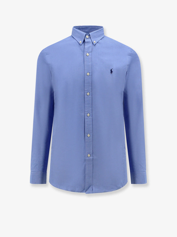 Shirt Stretch Cotton Blue