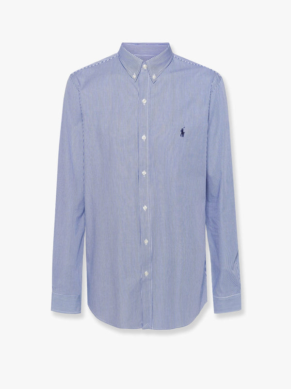 Shirt Stretch Cotton Blue