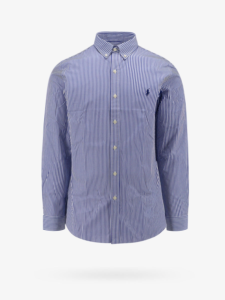 Shirt Stretch Cotton Blue
