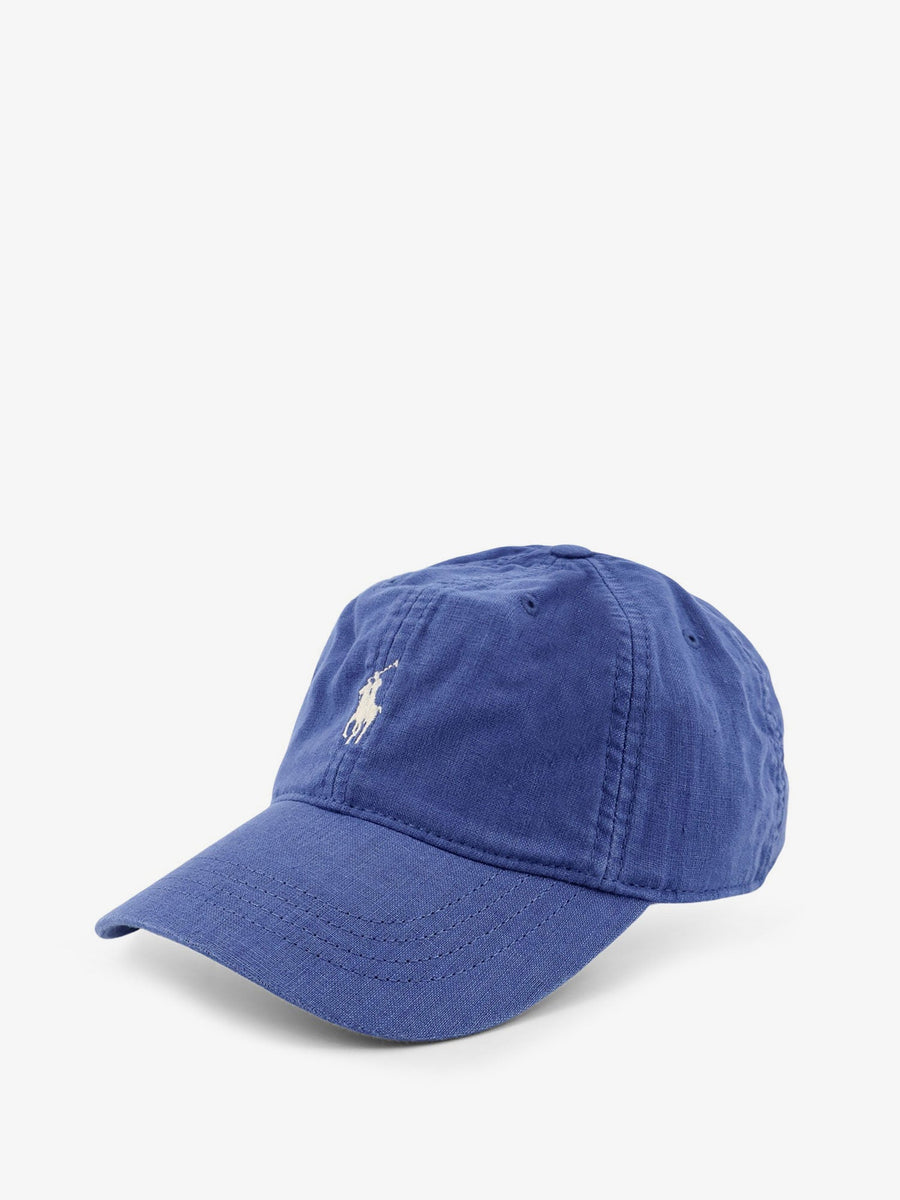 Hat Linen With Visor Blue