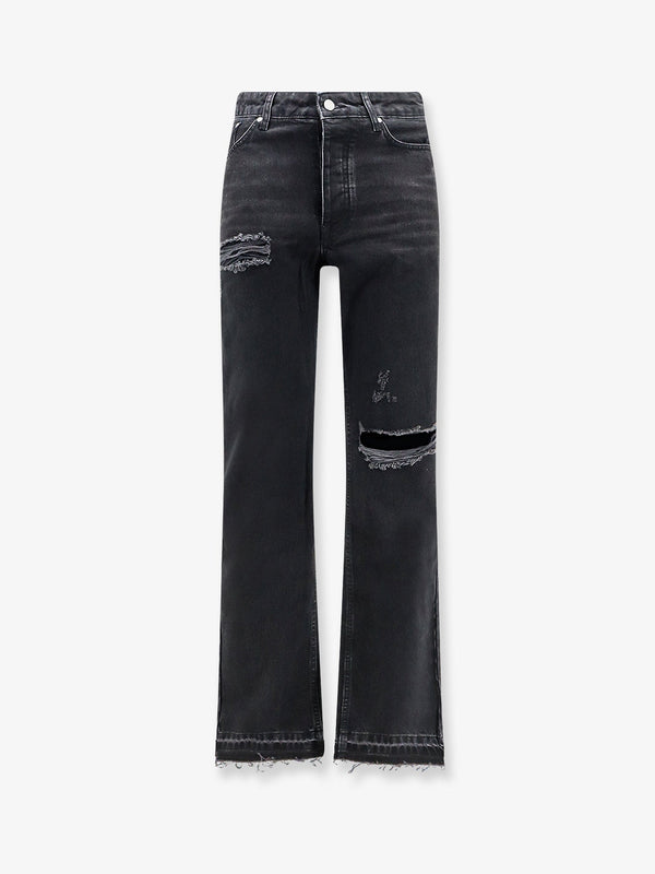 Jeans Heaton Black Denim Cotton