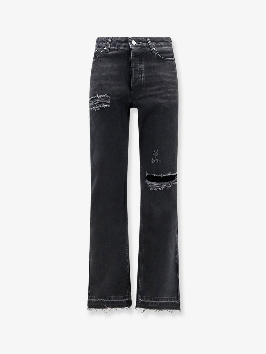 Jeans Heaton Black Denim Cotton