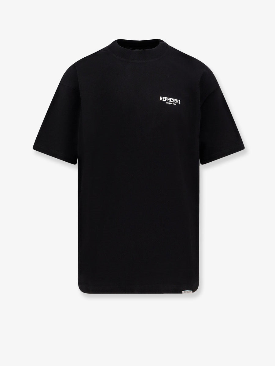 T-Shirt Crew Neck Black Cotton T-shirts