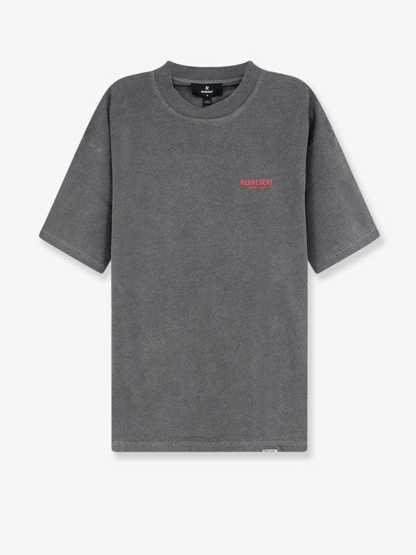 T-Shirt Crew Neck Grey Cotton T-shirts