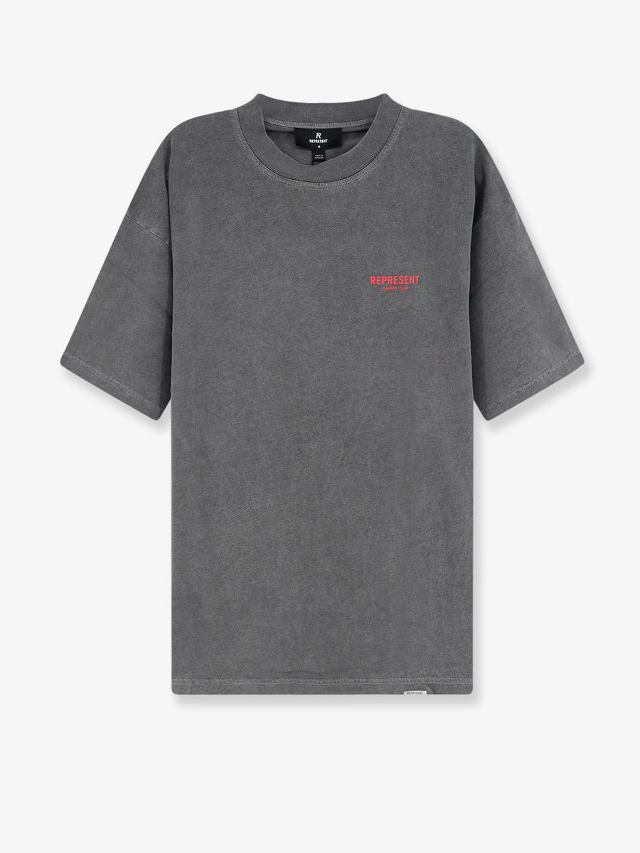 T-Shirt Crew Neck Grey Cotton T-shirts