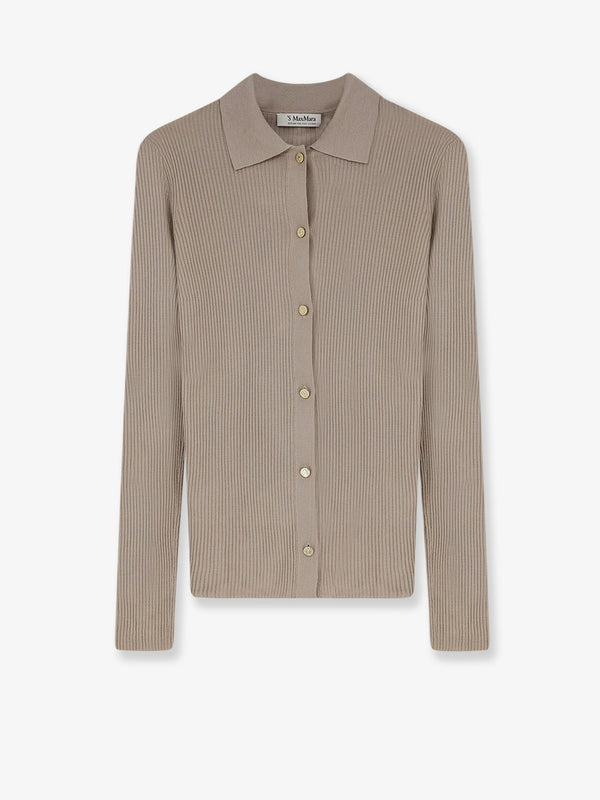 Cardigan Smmlimone Virgin Wool Beige