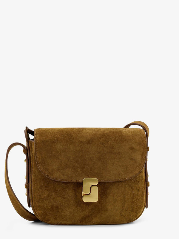 Crossbody Bag Bellissima Mini Suede Brown Shoulder