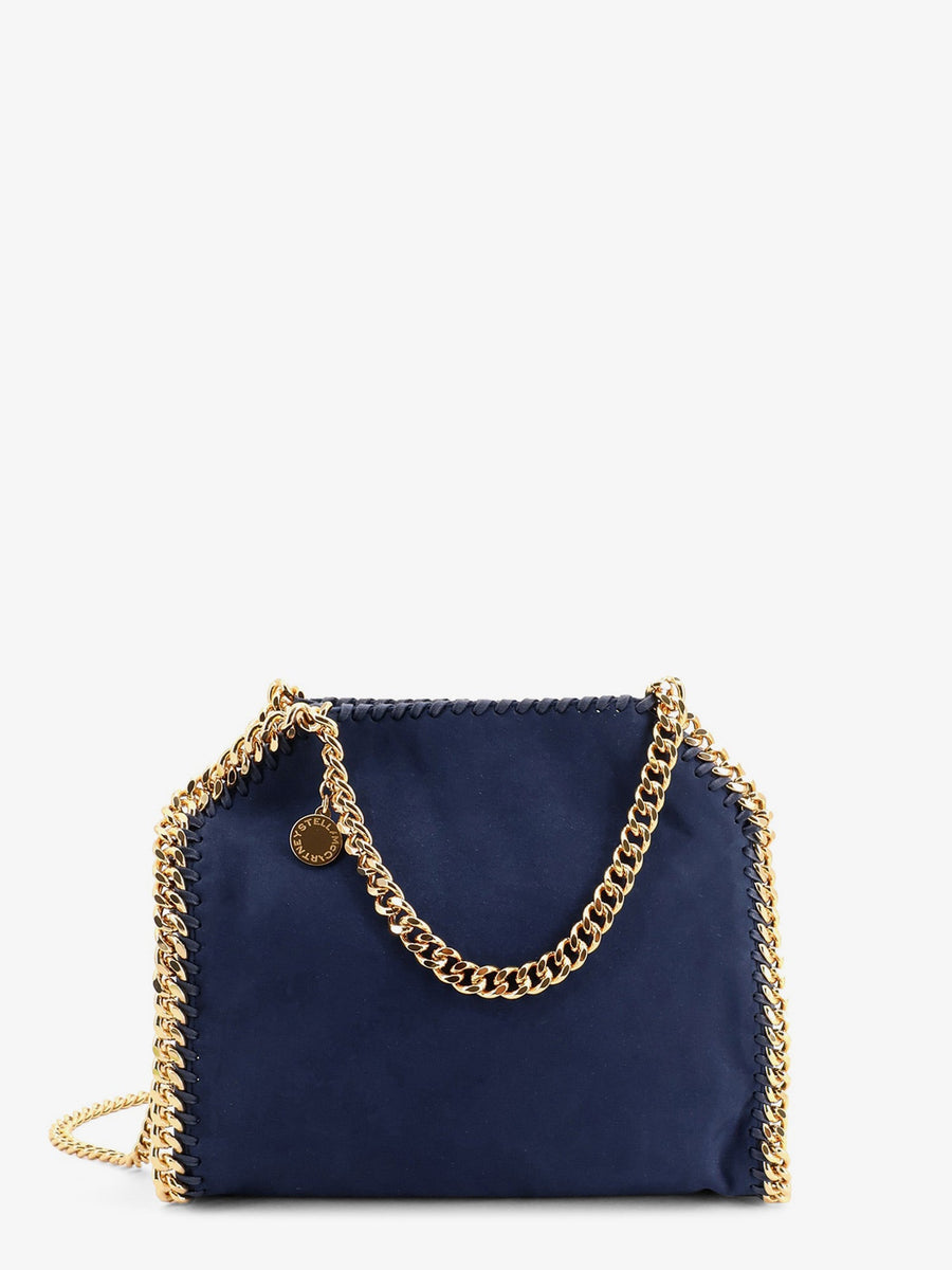 Crossbody Bag Falabella Mini Velvet Blue Polyester Shoulder