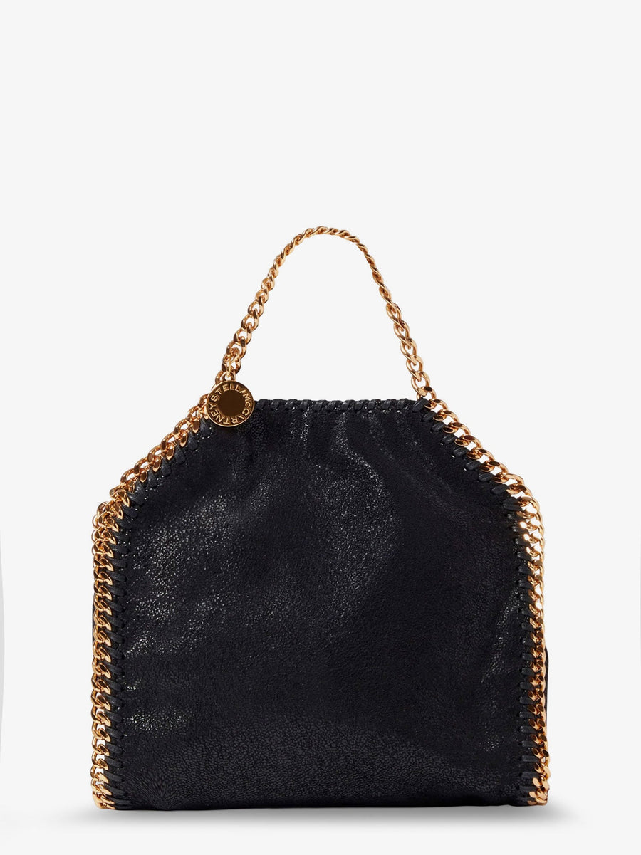 Shoulder Bag Falabella Tiny Black Shaggy Deer